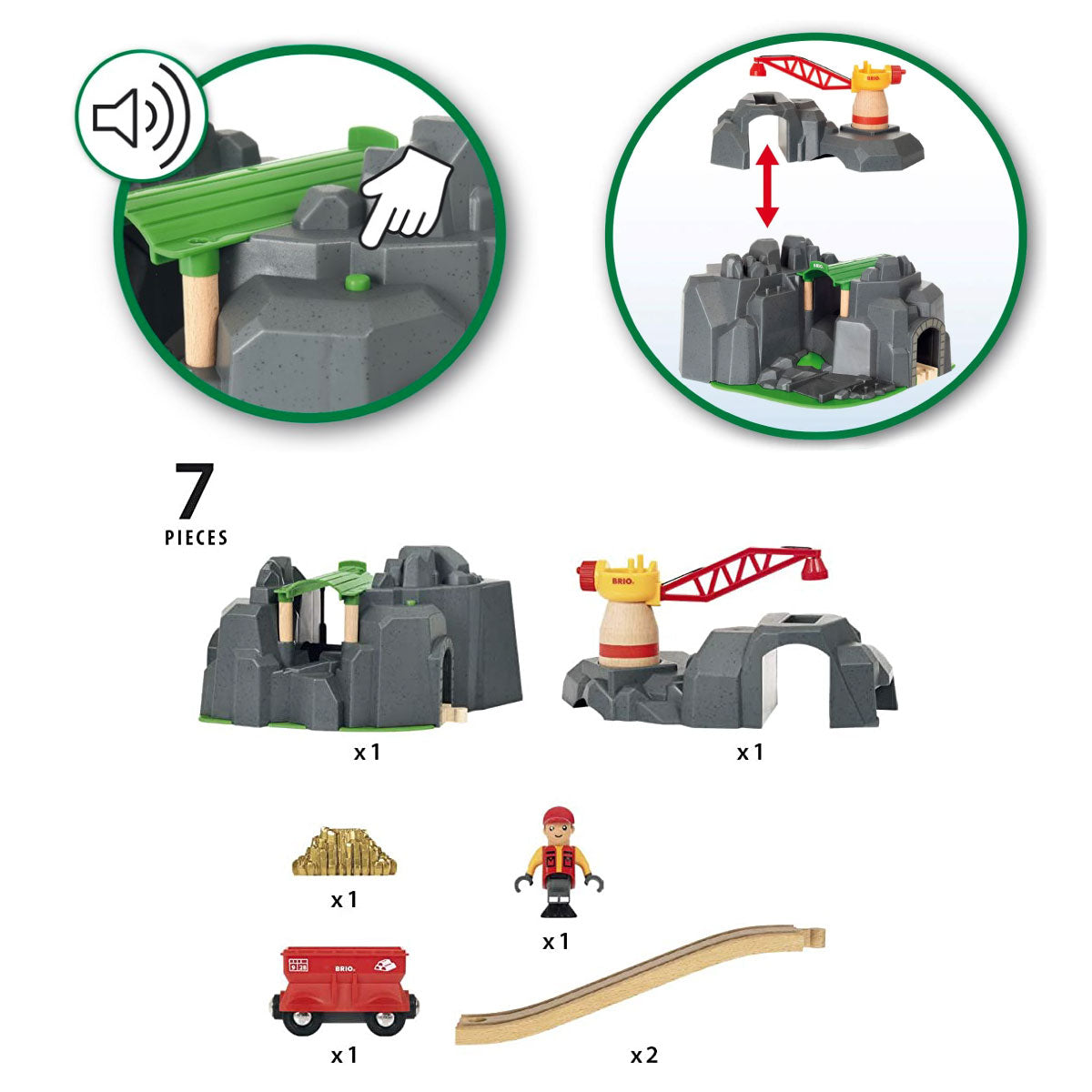 Brio Crane & Mountain Tunnel