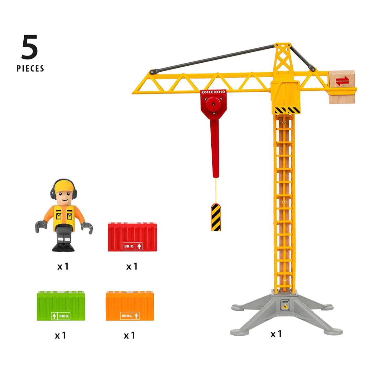 Brio World Light Up Construction Crane