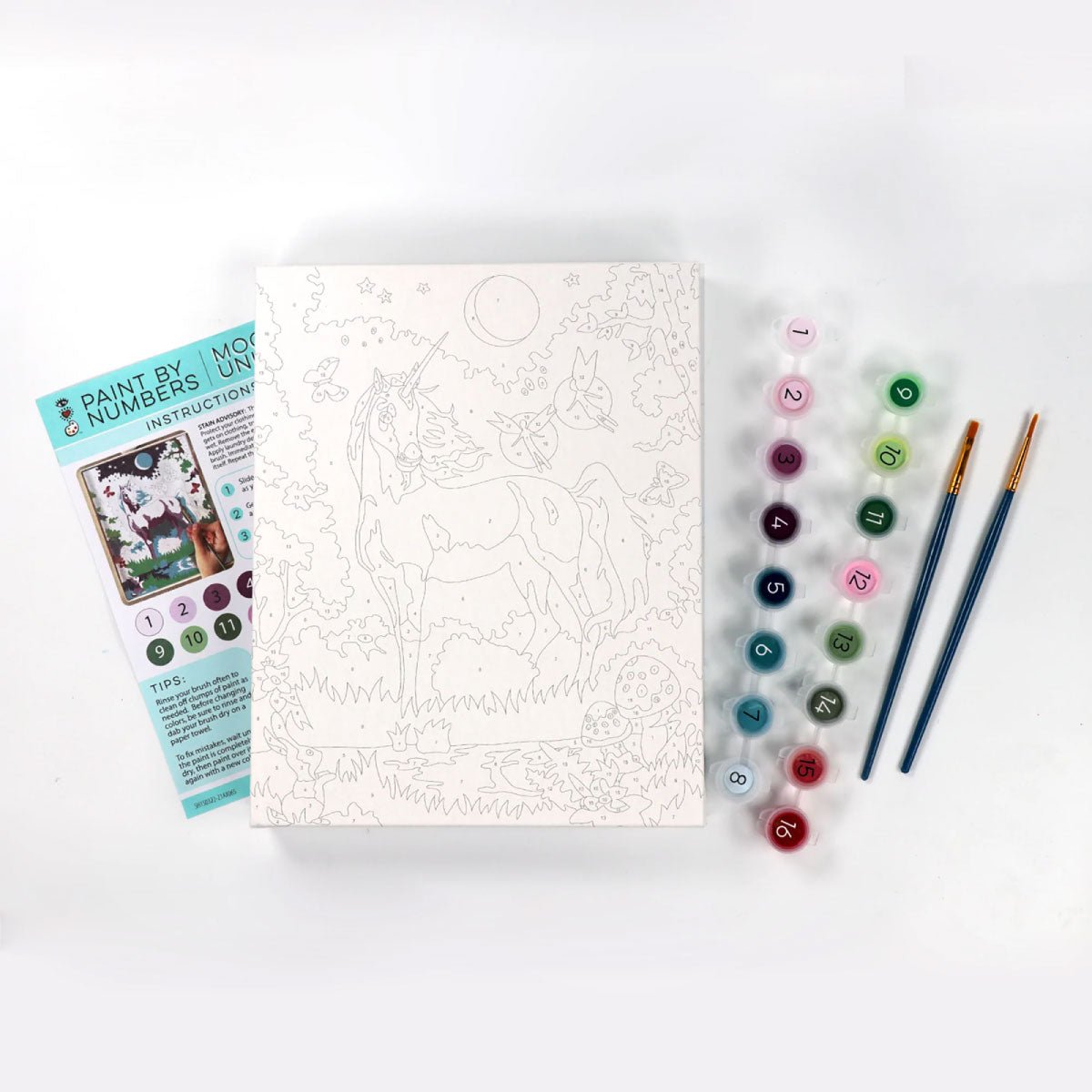iHeartArt Paint By Numbers - Moonlit Unicorn