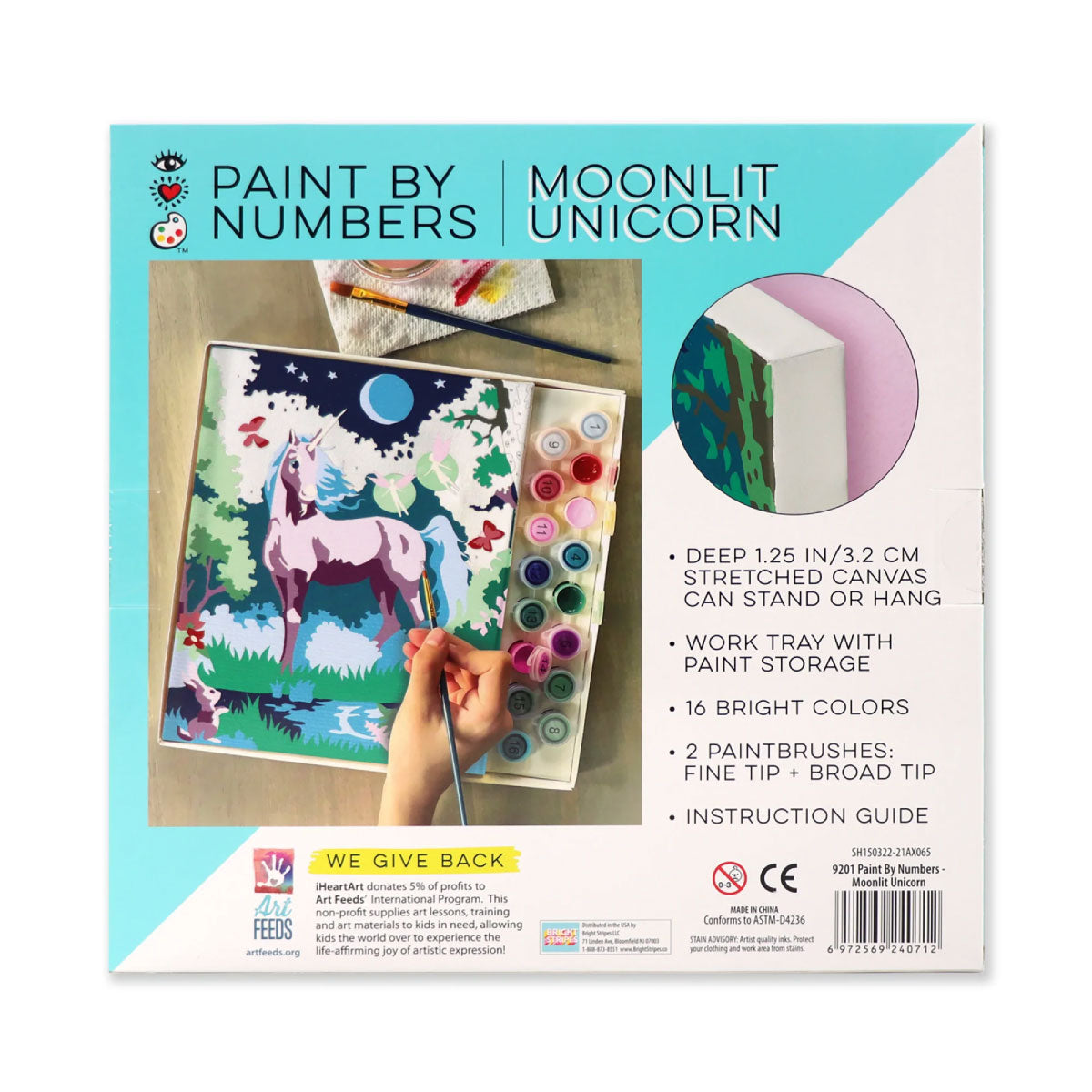 iHeartArt Paint By Numbers - Moonlit Unicorn