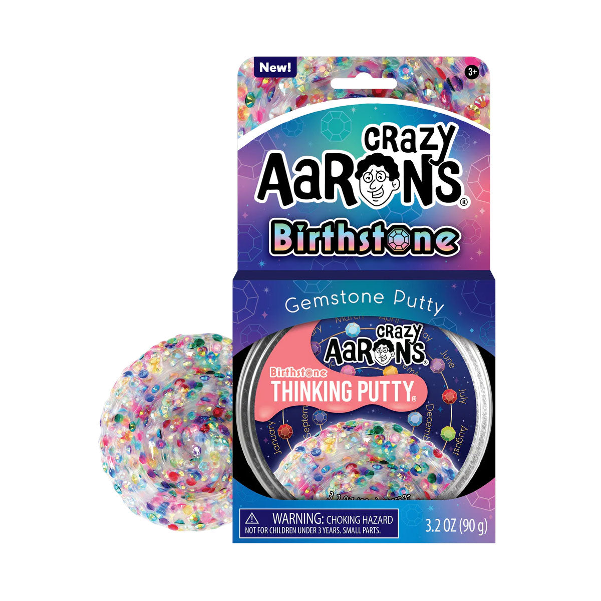 Crazy Aaron's Birthstone Thinking Putty