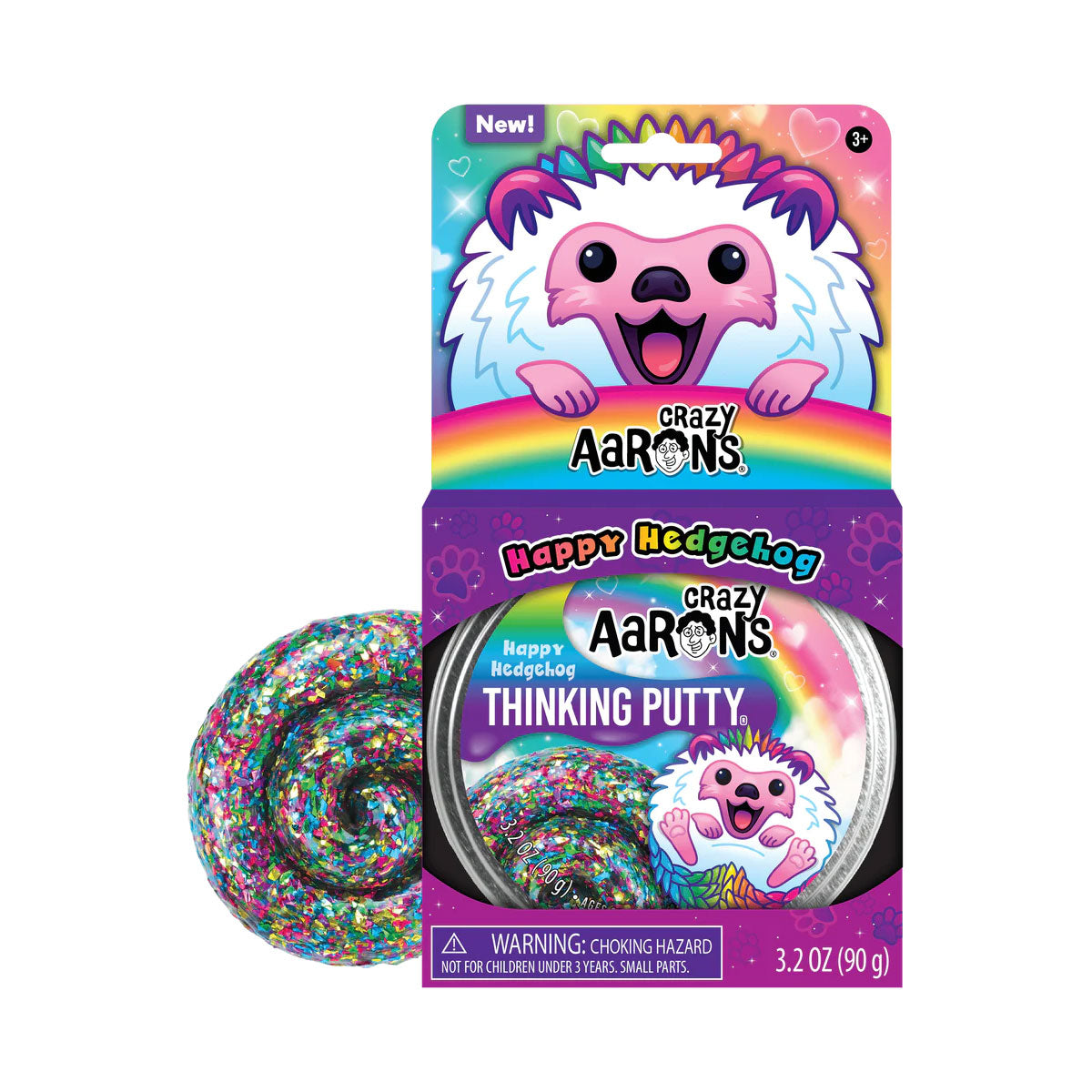 Crazy Aaron's Happy Hedgehog Thinking Putty