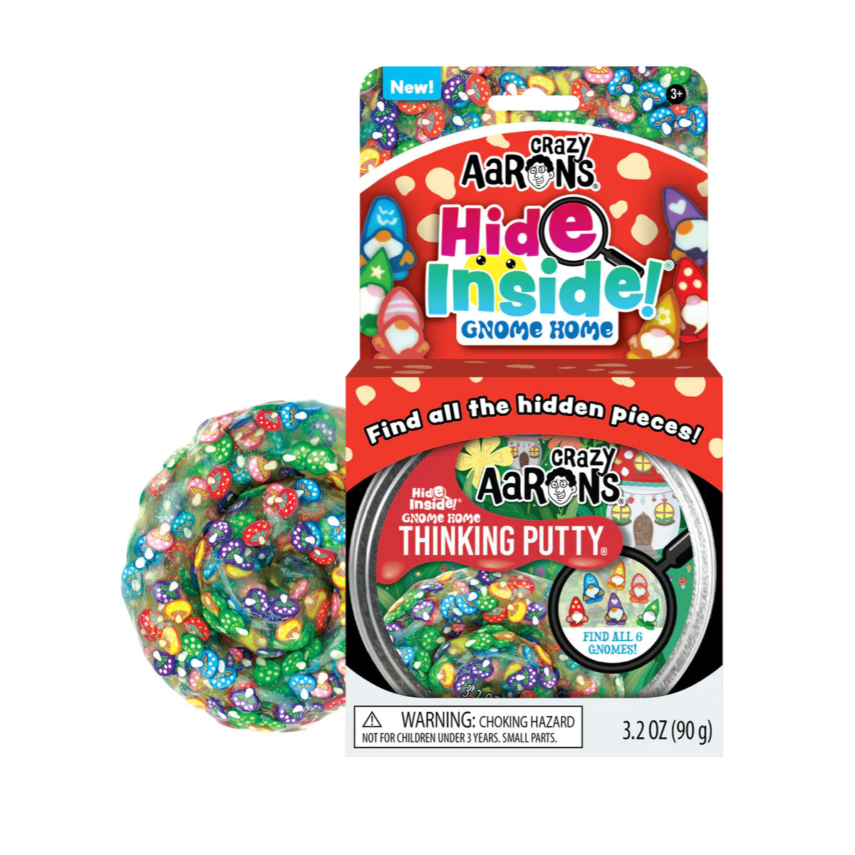 Crazy Aaron's Hide Inside Gnome Home Thinking Putty