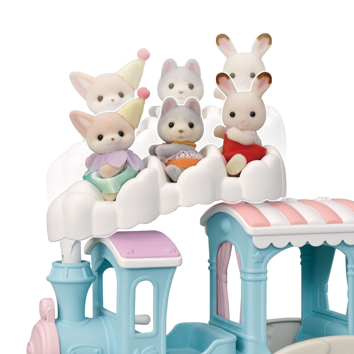 Calico Critters Floating Cloud Rainbow Train