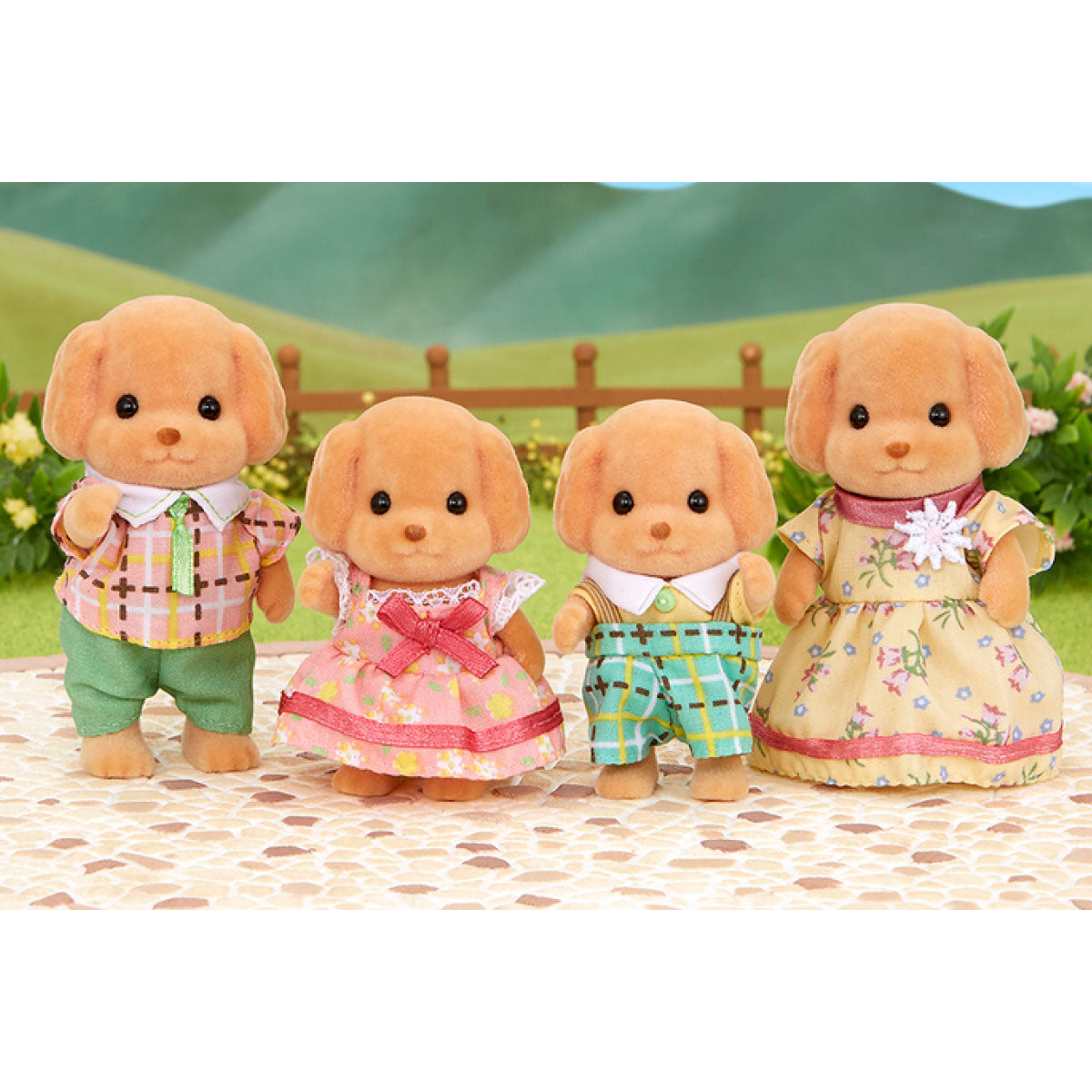 Calico Critters Toy Poodle Family