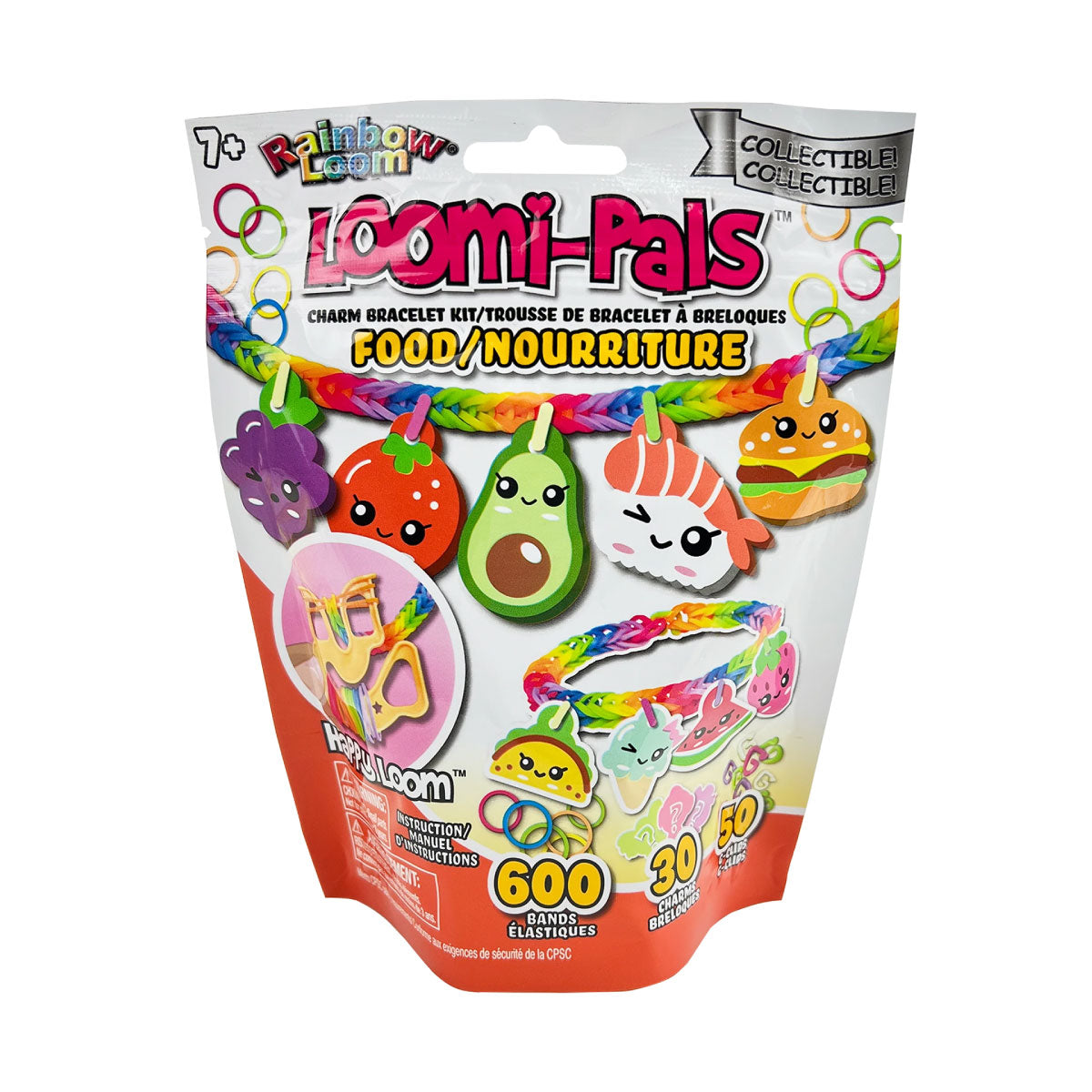 Rainbow Loom Loomi Pals Food Charm Bracelet Kit
