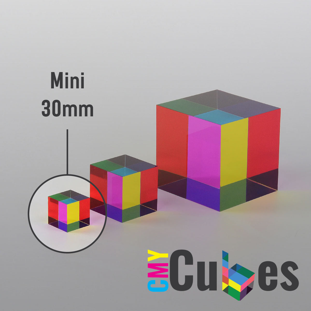 CMY Cubes Square Block 30mm Mini