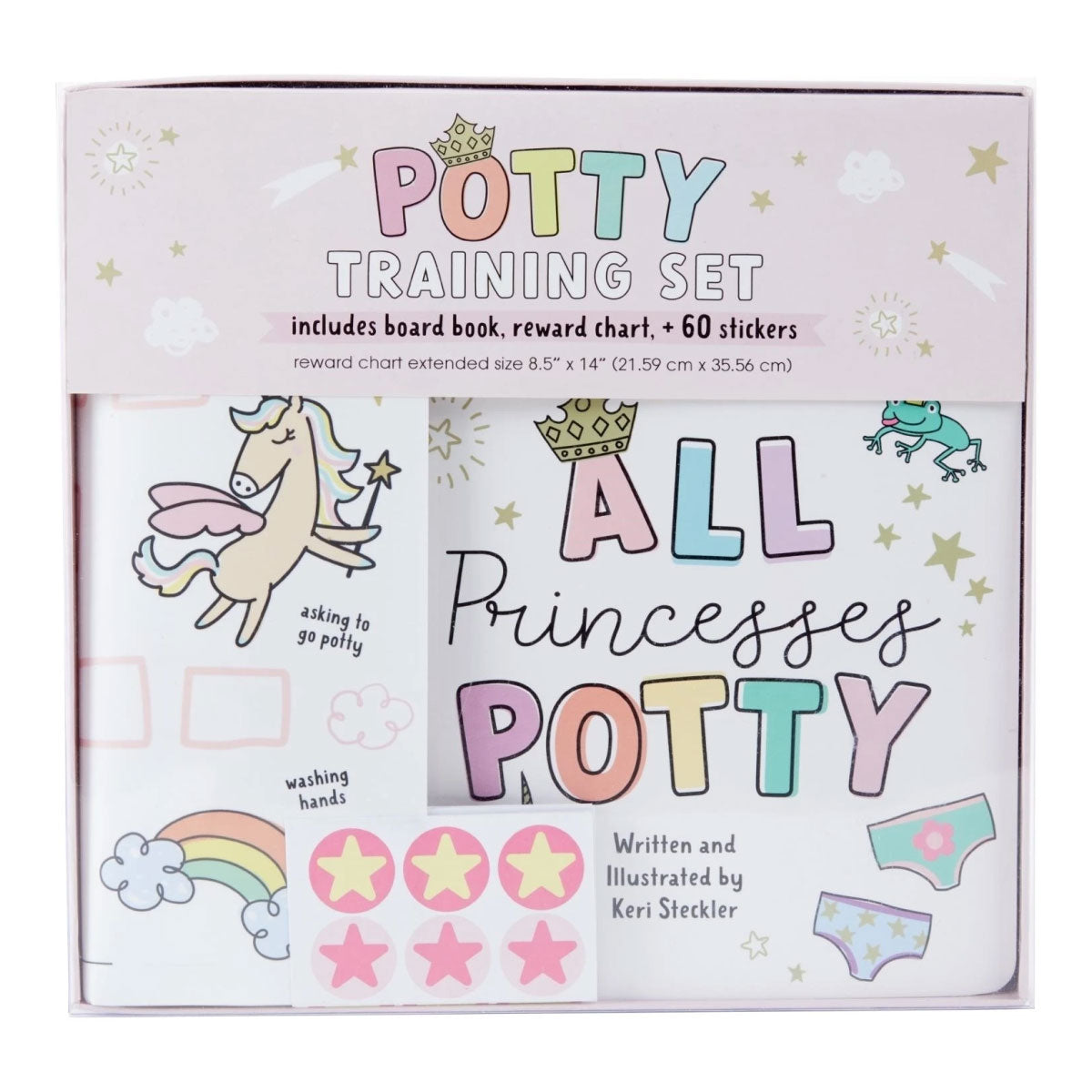 All Princesses Potty Book and Training Chart Set
