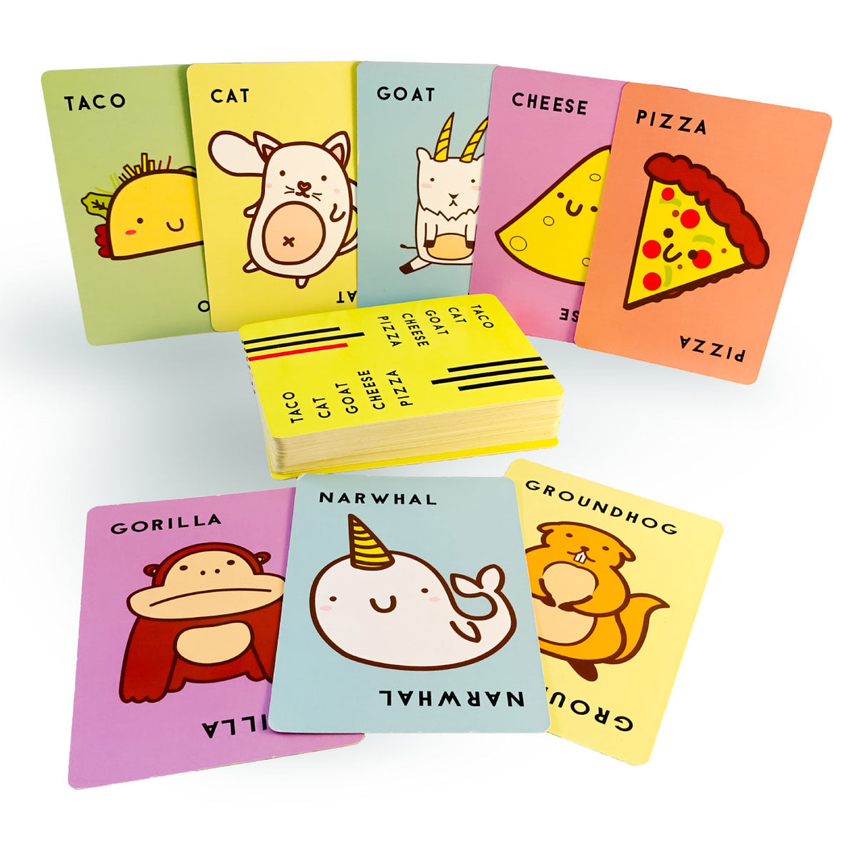 Taco Cat Goat Cheese Pizza Card Game from Dolphin Hat