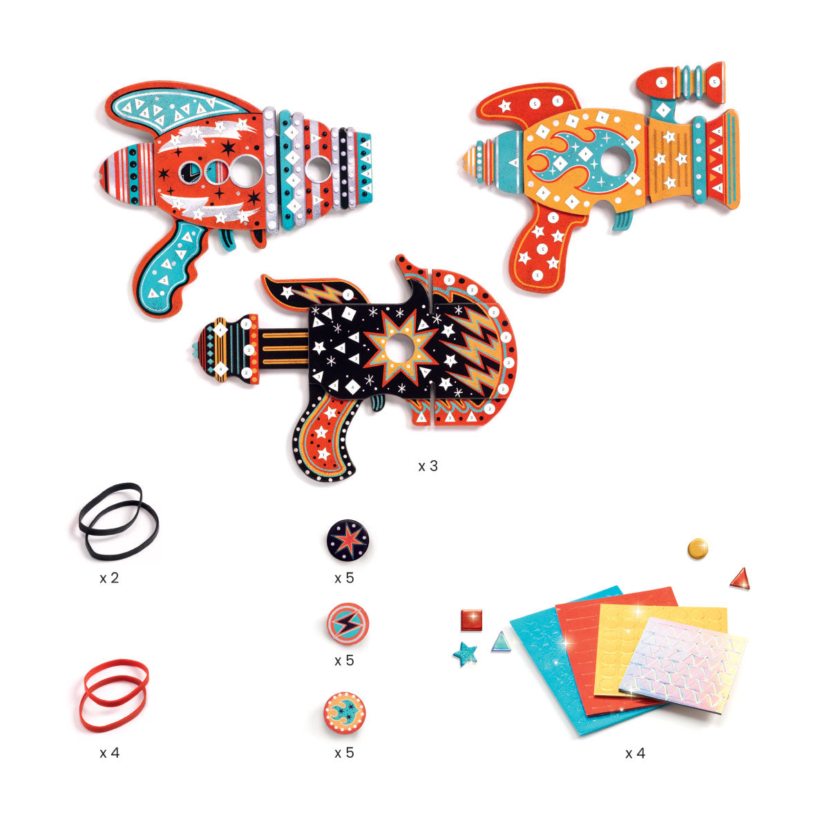 Djeco DIY Kosmic Token Launchers Kit