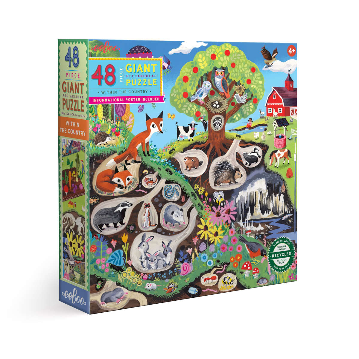 Within the Country 48 piece giant puzzle by eeBoo
