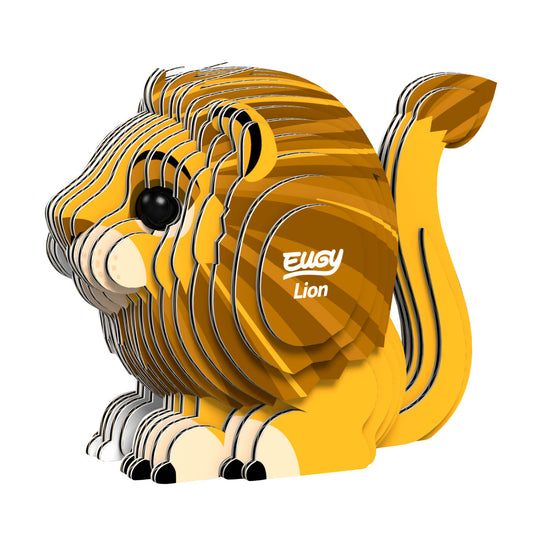 Eugy Lion 3-D Cardboard Model Kit