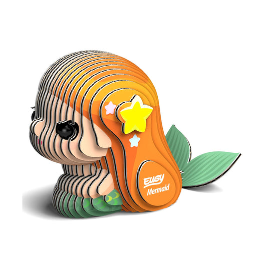 Eugy Mermaid 3-D Cardboard Model Kit