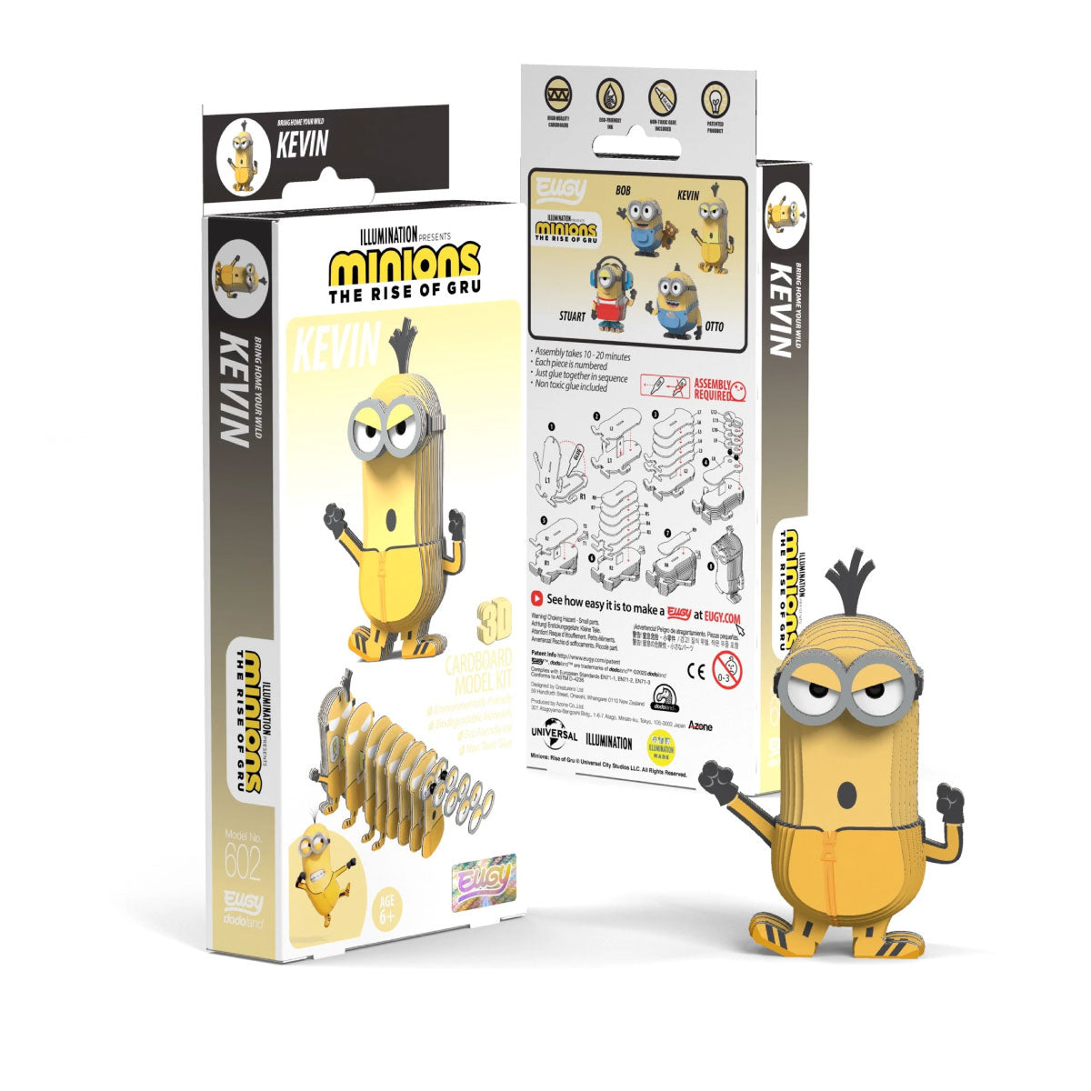 Eugy Minion Kevin 3-D Cardboard Model Kit