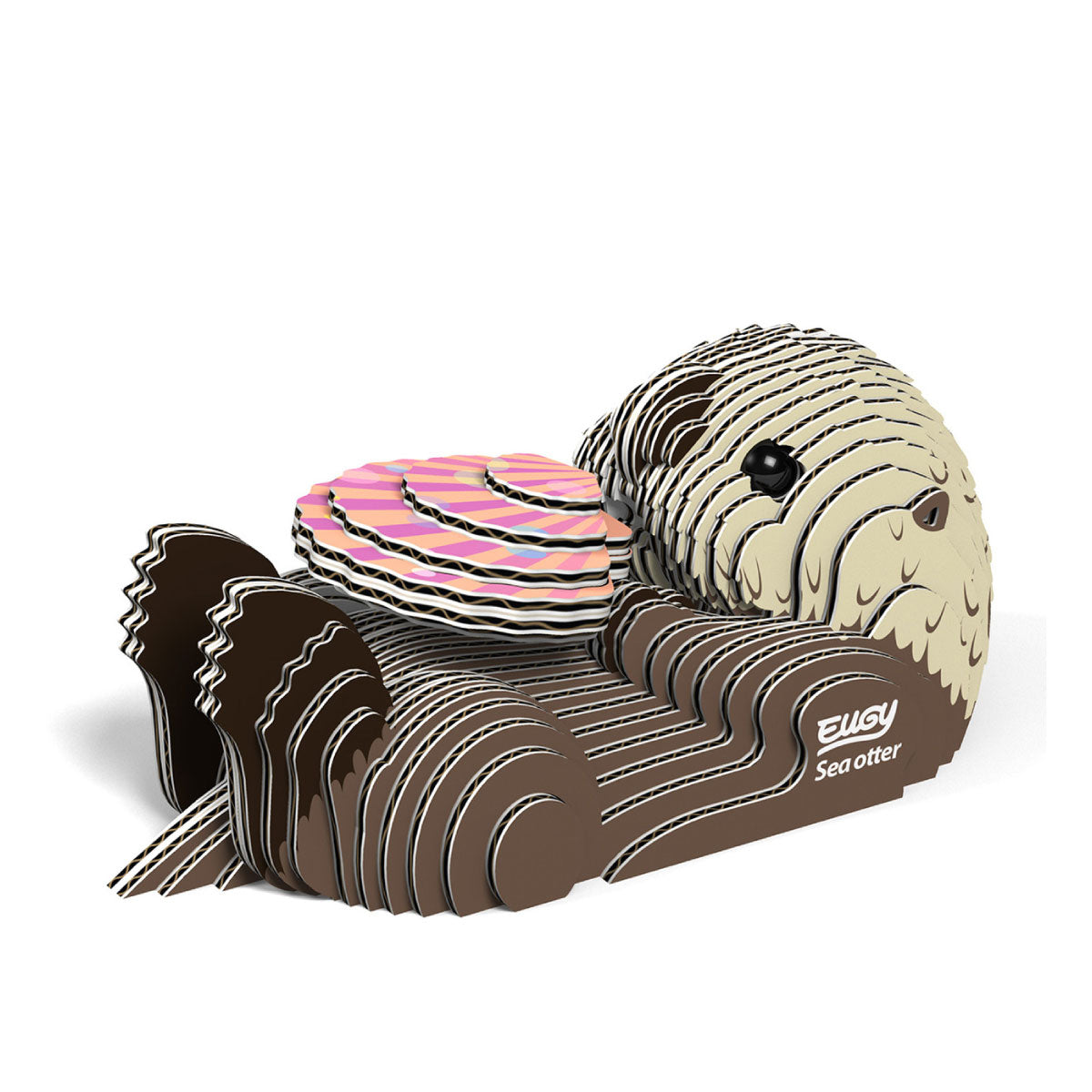 Eugy Sea Otter 3-D Cardboard Model Kit