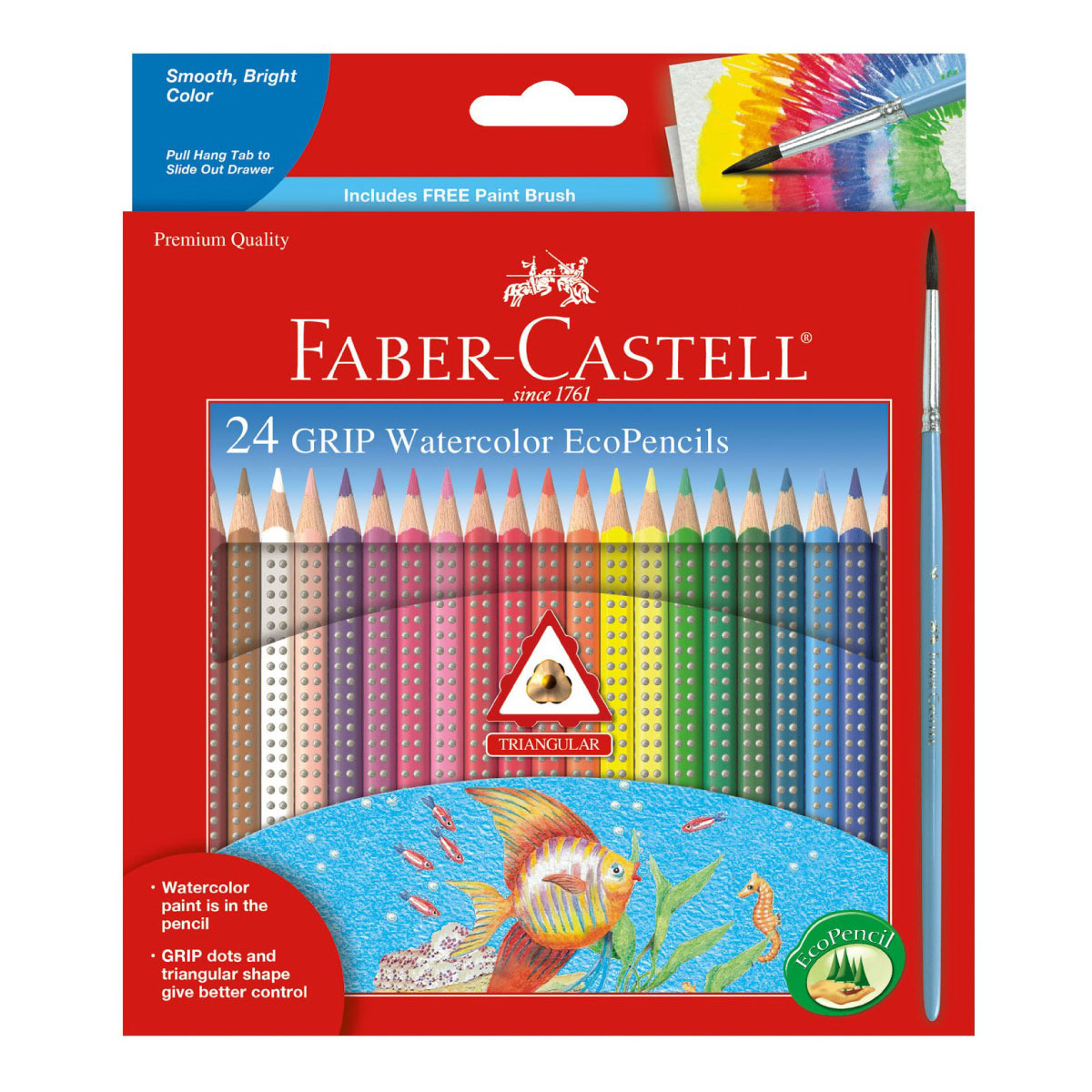 Faber-Castell Grip Watercolor Eco Pencils 24 ct