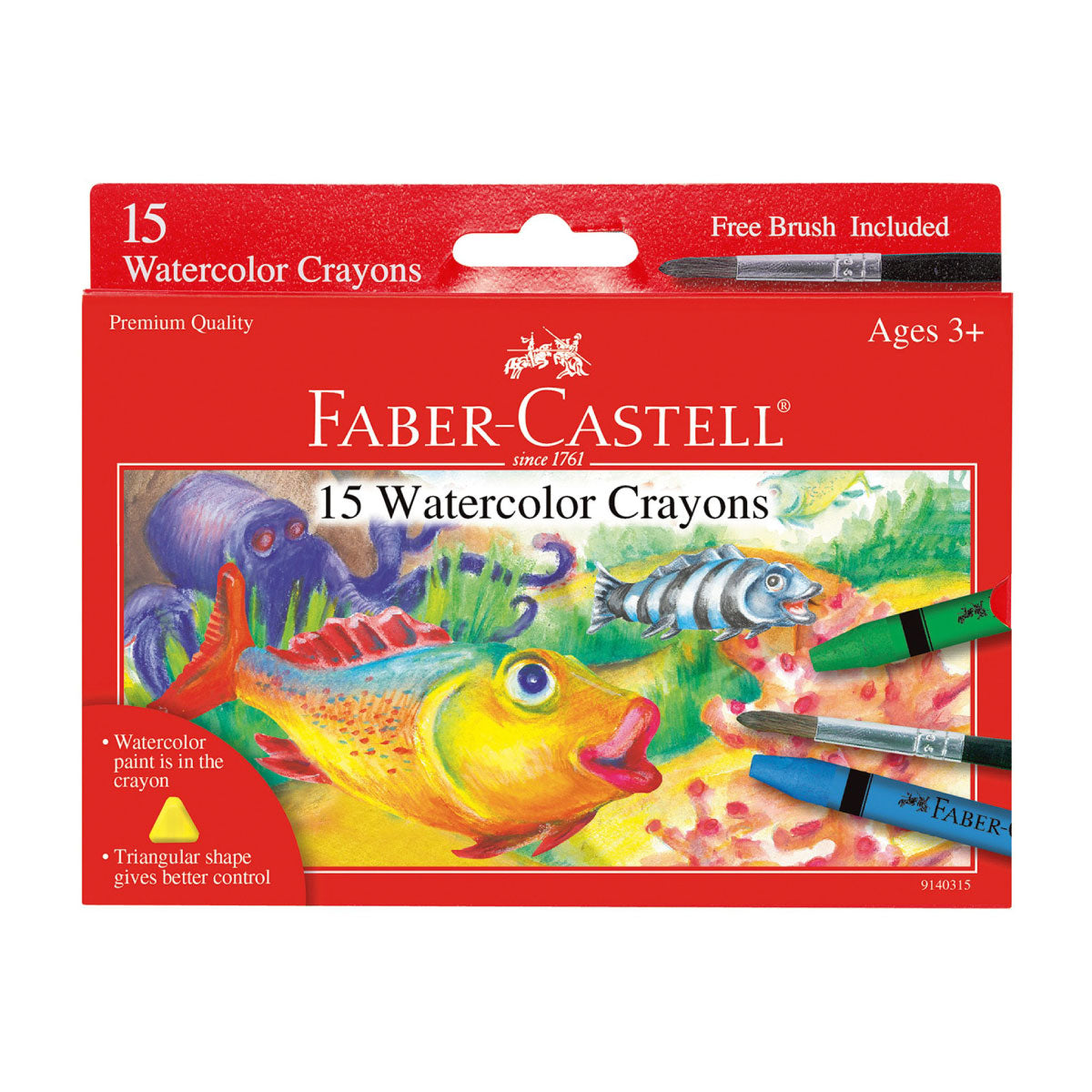 Faber-Castell 15 Watercolor Crayons