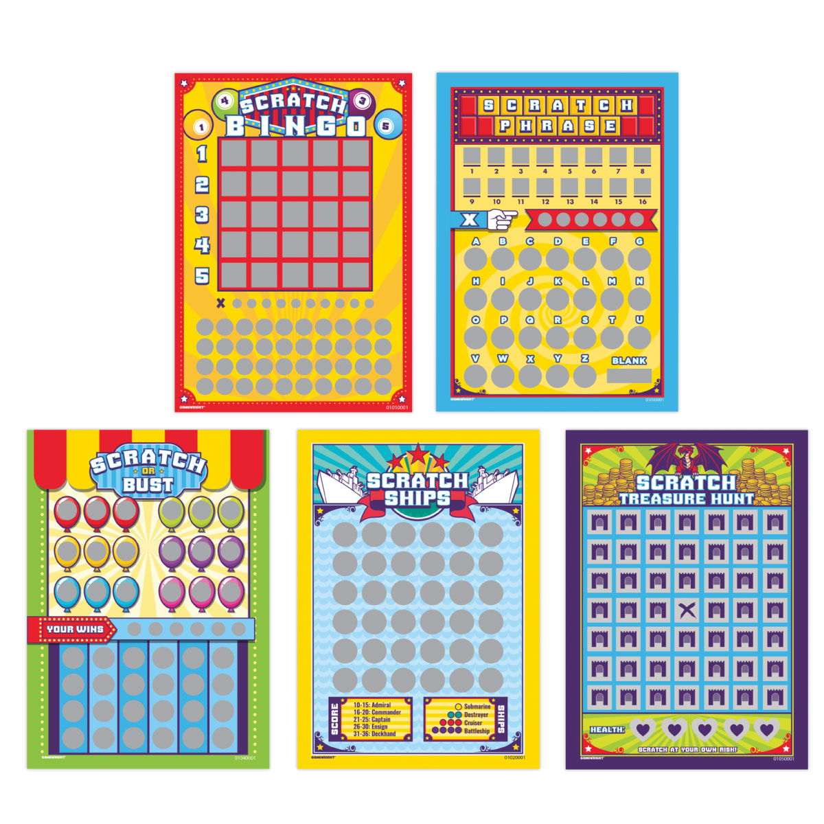 Scratch N Play Classic Games 20 Card Pack