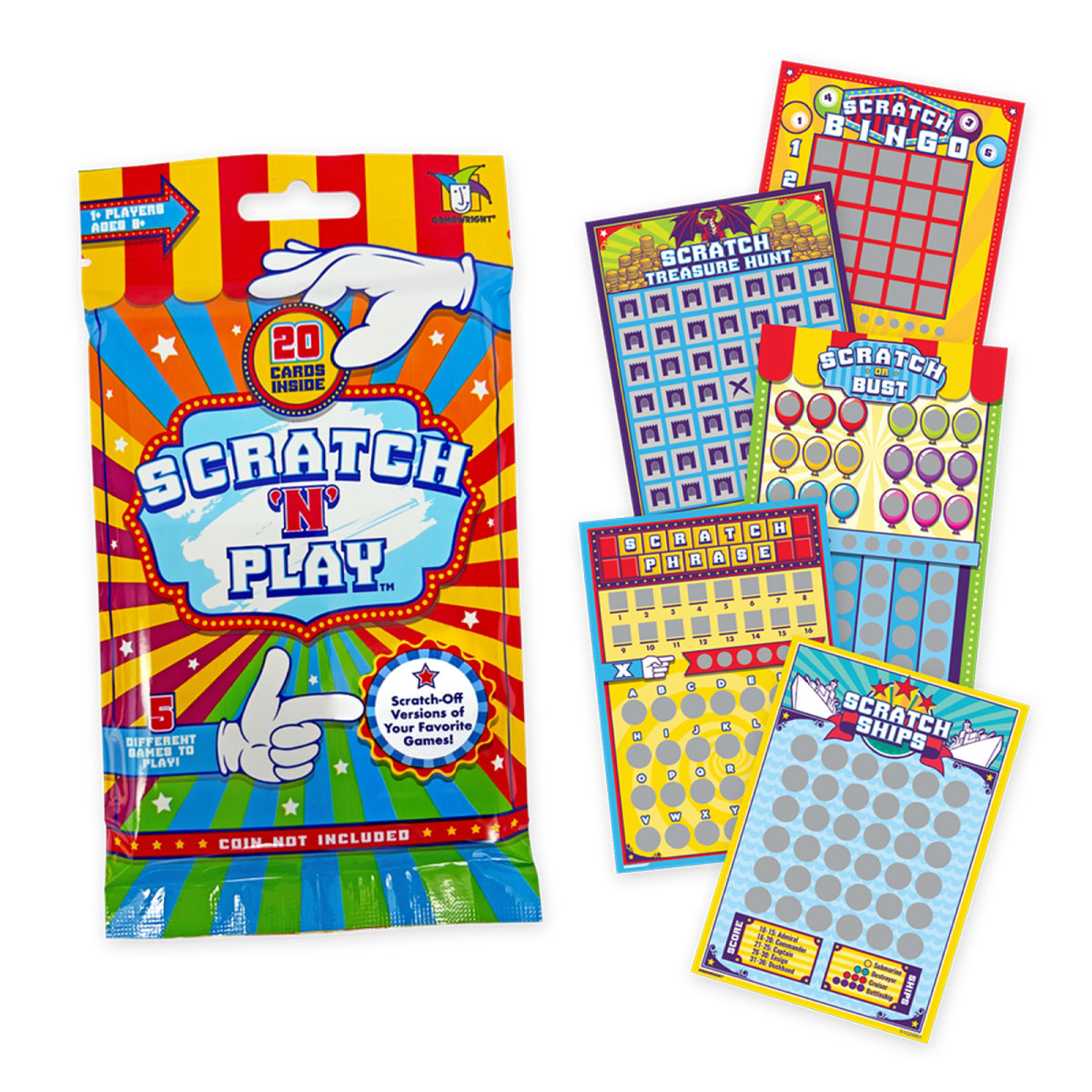 Scratch N Play Classic Games 20 Card Pack