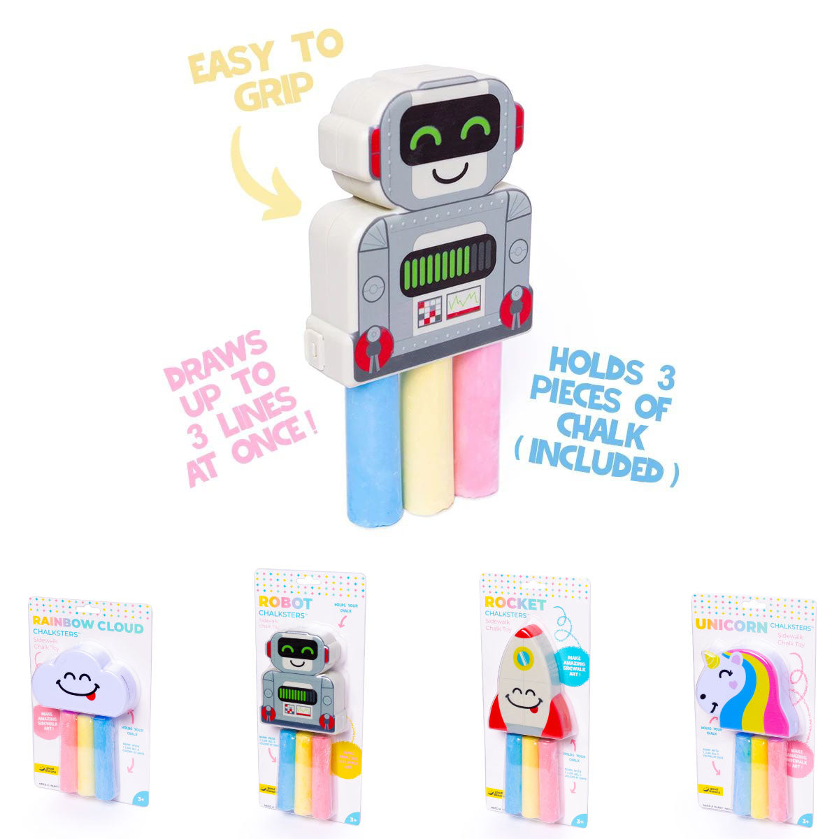 Chalksters Sidewalk Chalk Holders from Good Banana