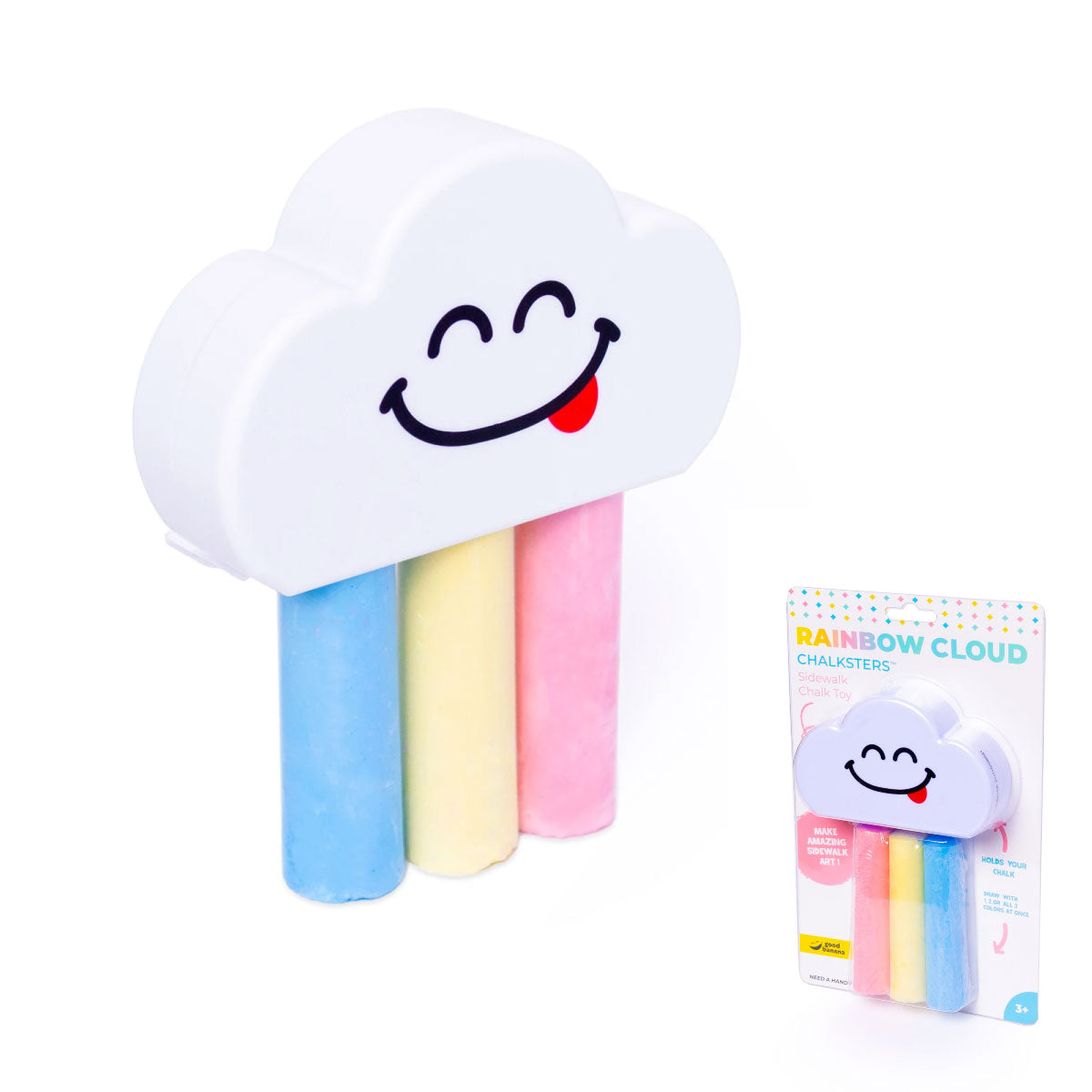 Rainbow Cloud Chalksters Sidewalk Chalk Holders from Good Banana