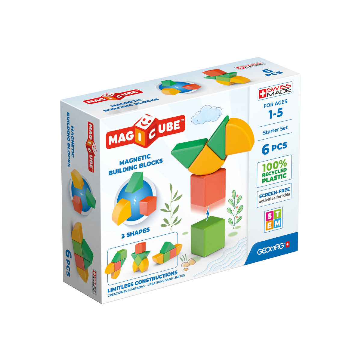 GeoMag MagiCube Shapes 6 Piece Set