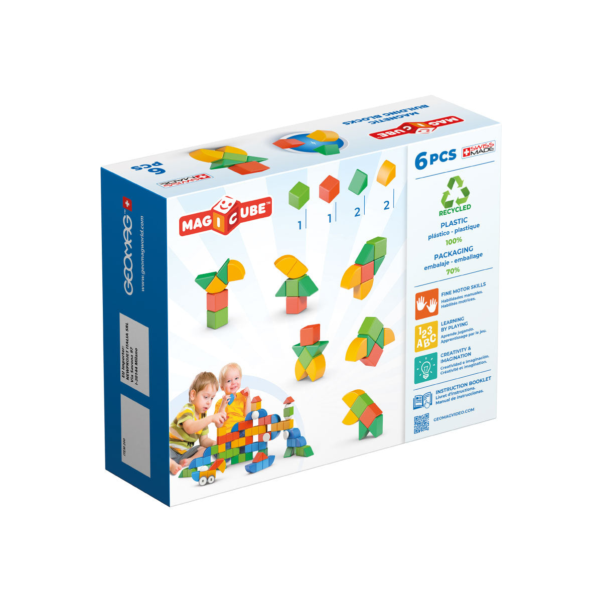 GeoMag MagiCube Shapes 6 Piece Set