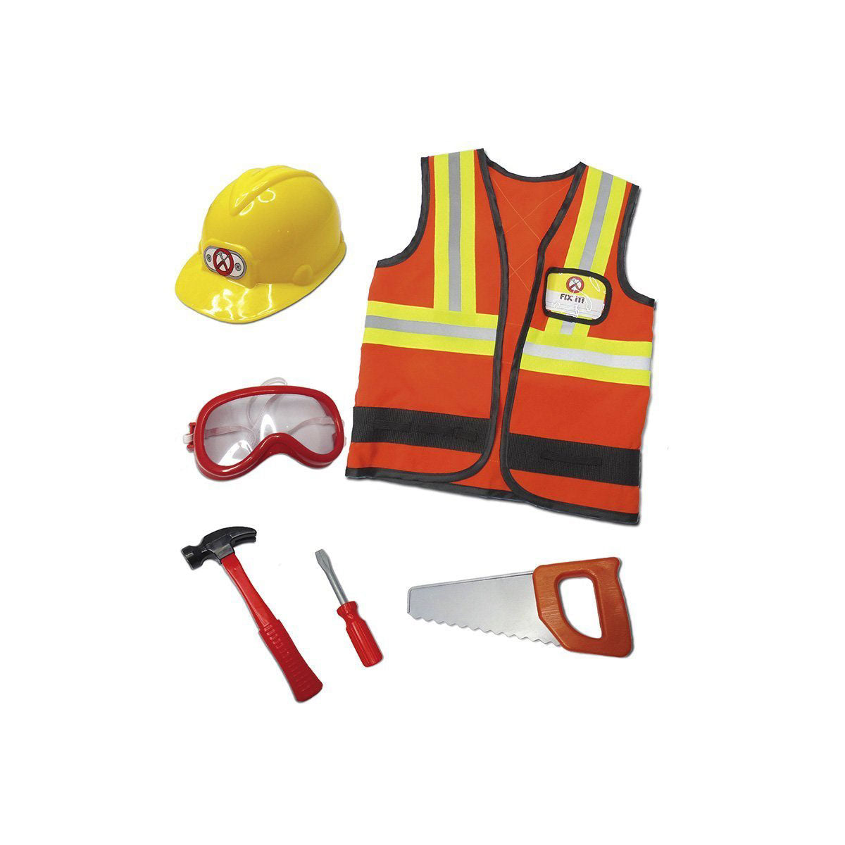 Construction Worker Dress Up Play Set from Great Pretenders