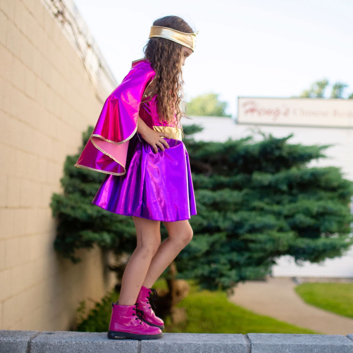 Great Pretenders Superhero Star Dress, Cape, & Headpiece