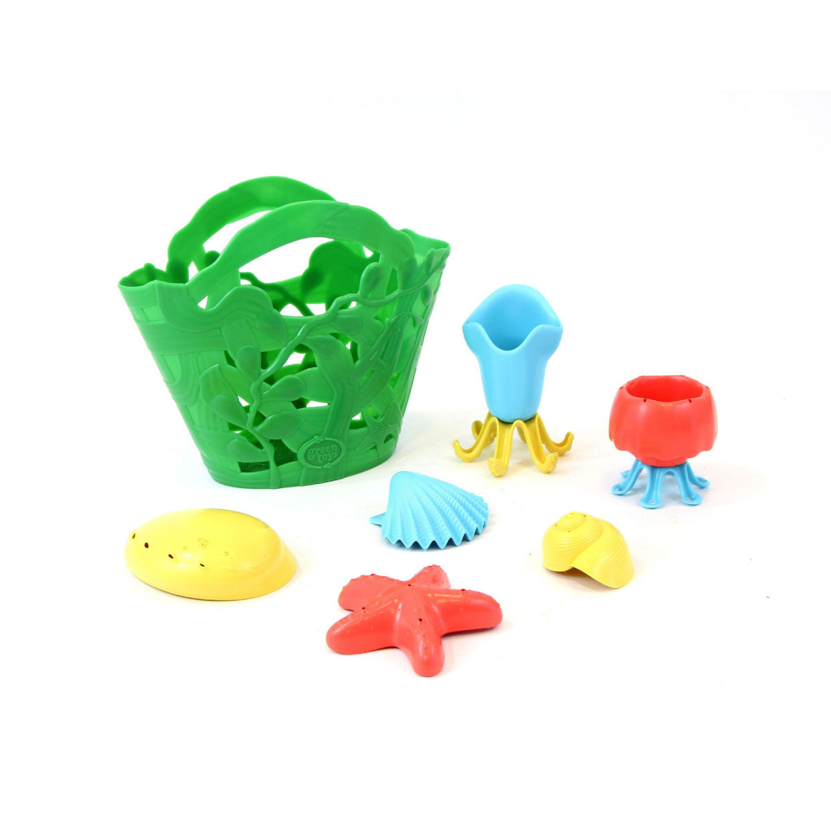 Green Toys Tide Pool Bath Set - Green Basket