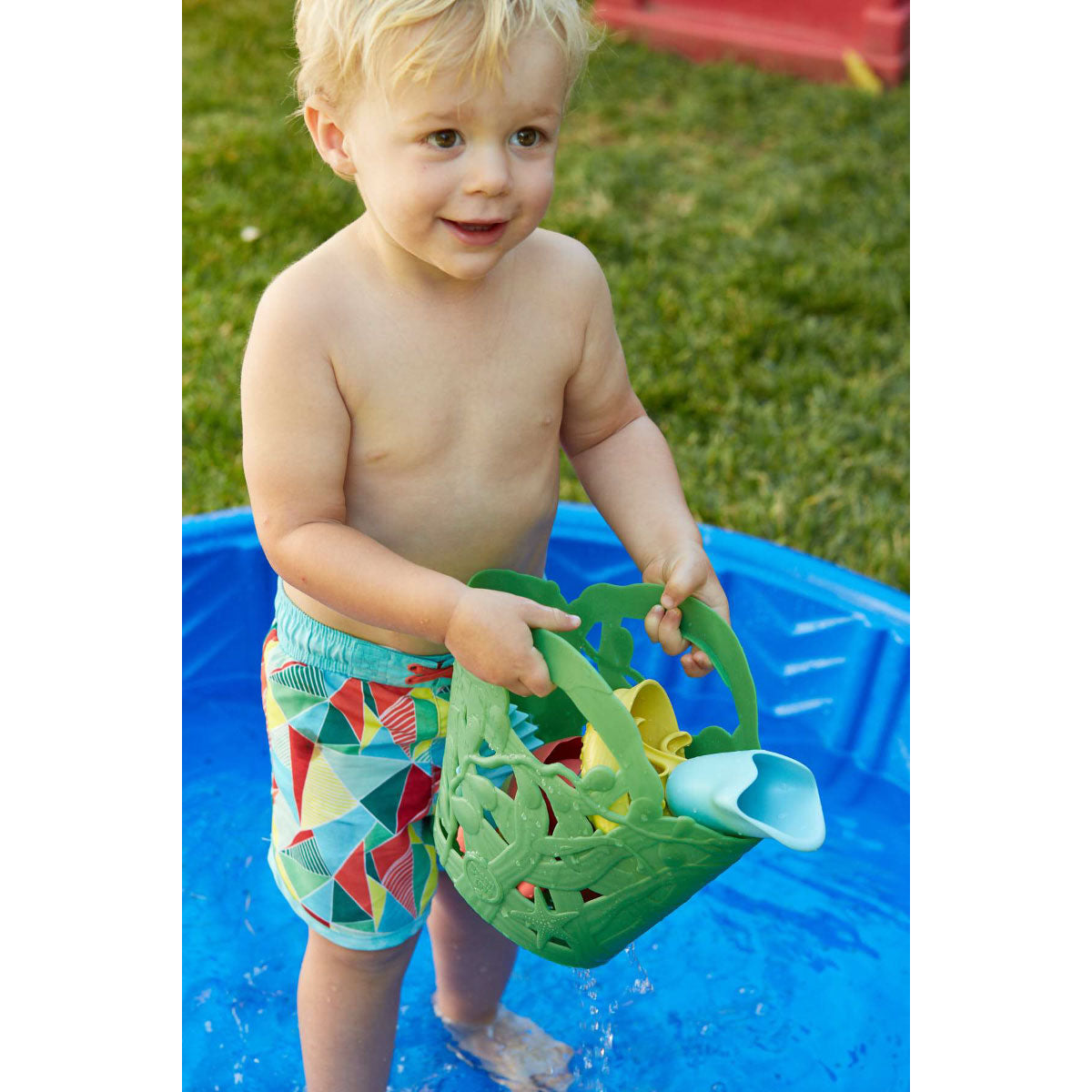 Green Toys Tide Pool Bath Set - Green Basket