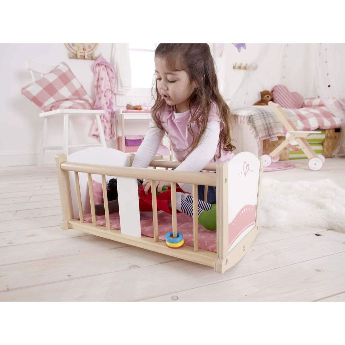 Hape Rock-a-Bye Wooden Cradle
