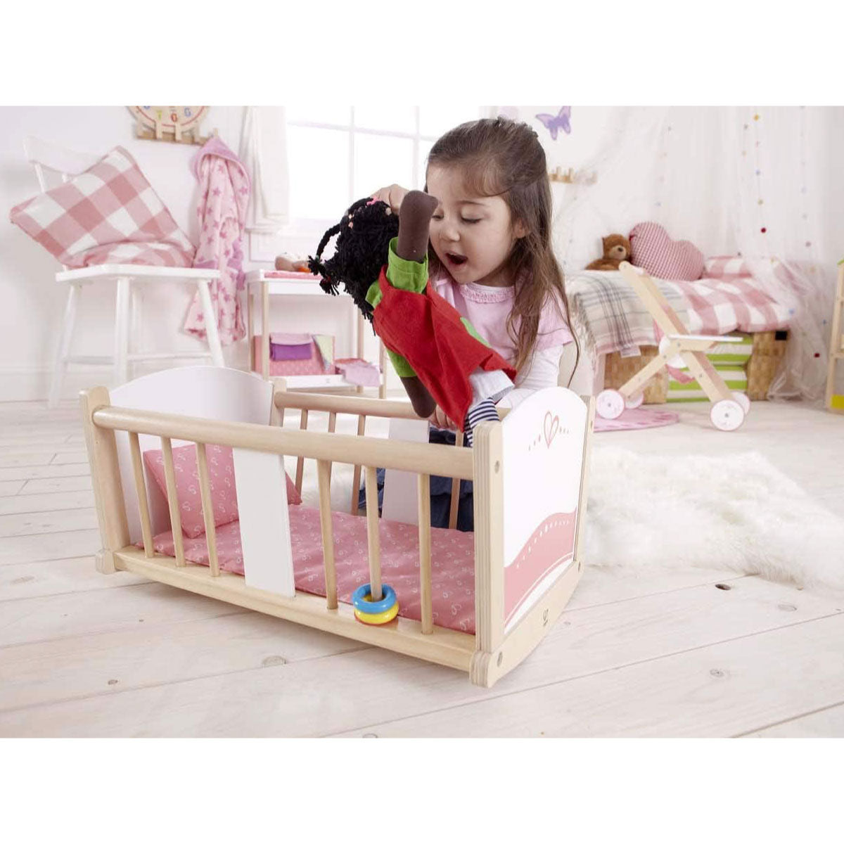 Hape Rock-a-Bye Wooden Cradle
