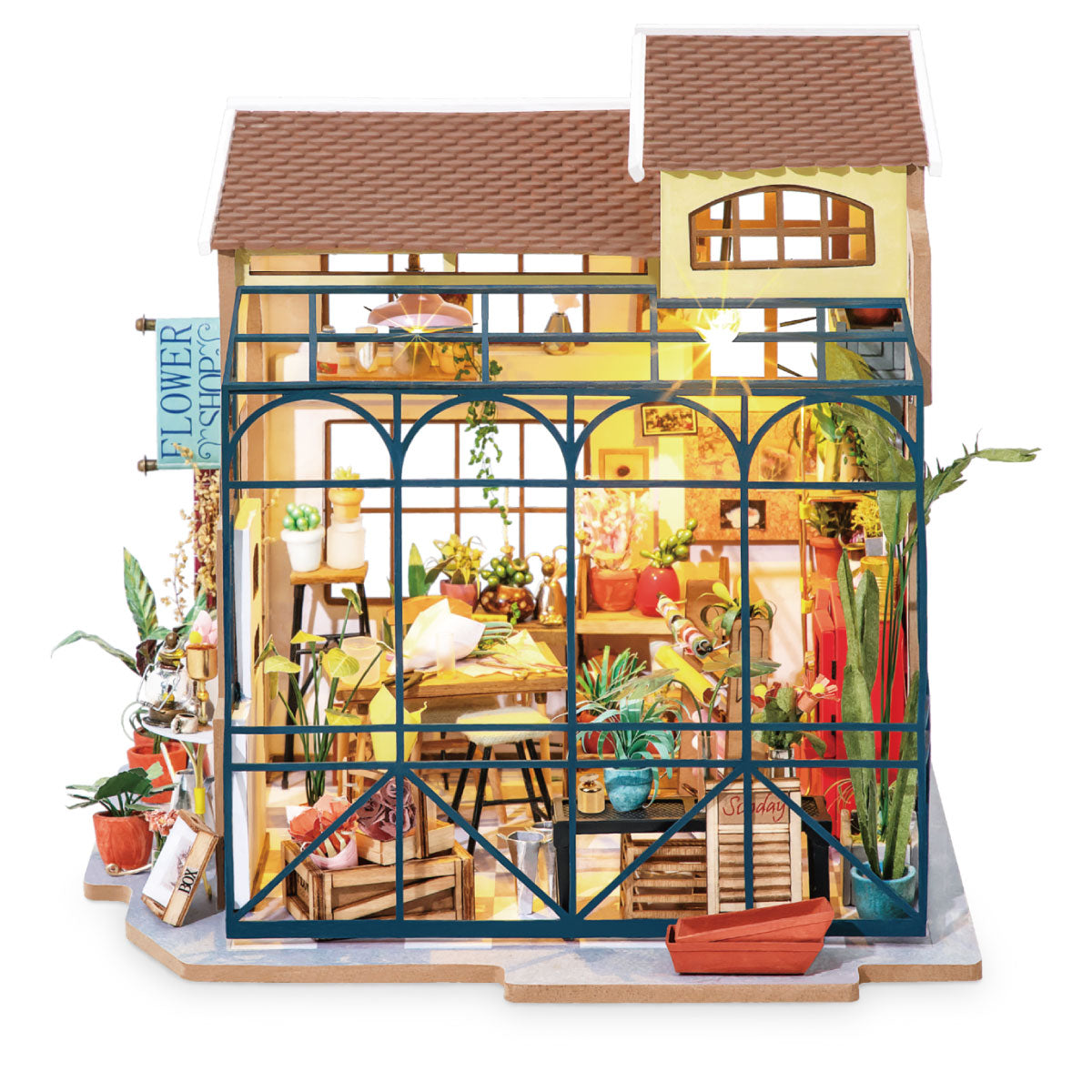 DIY Happy Corners Miniature Town - Emily’s Flower Shop