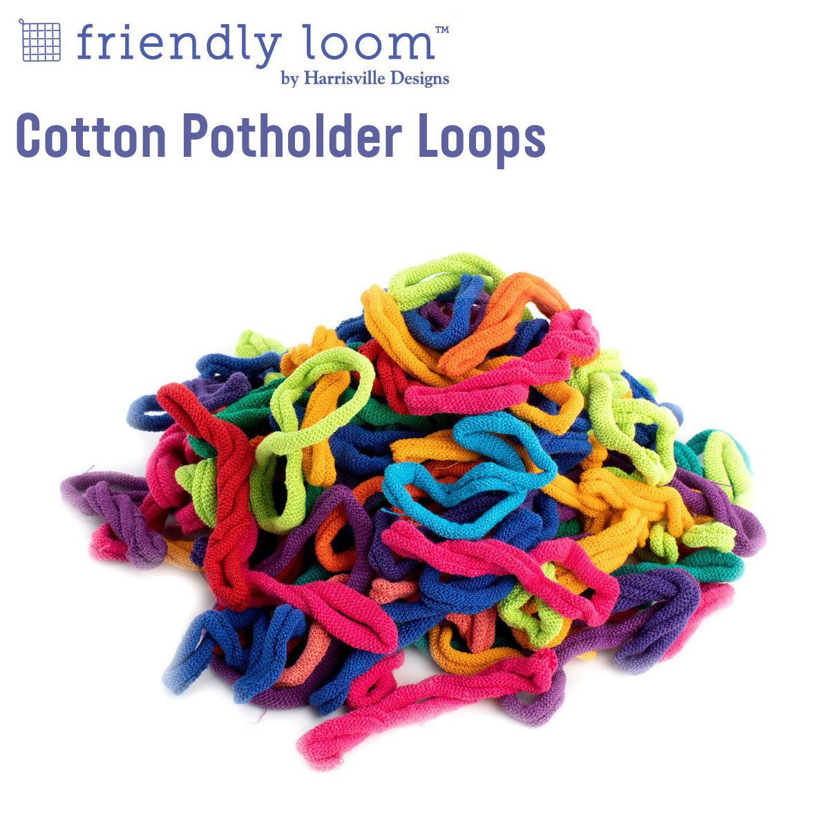 Harrisville Designs Friendly Loom 100% Cotton Potholder Loom Refill Loops