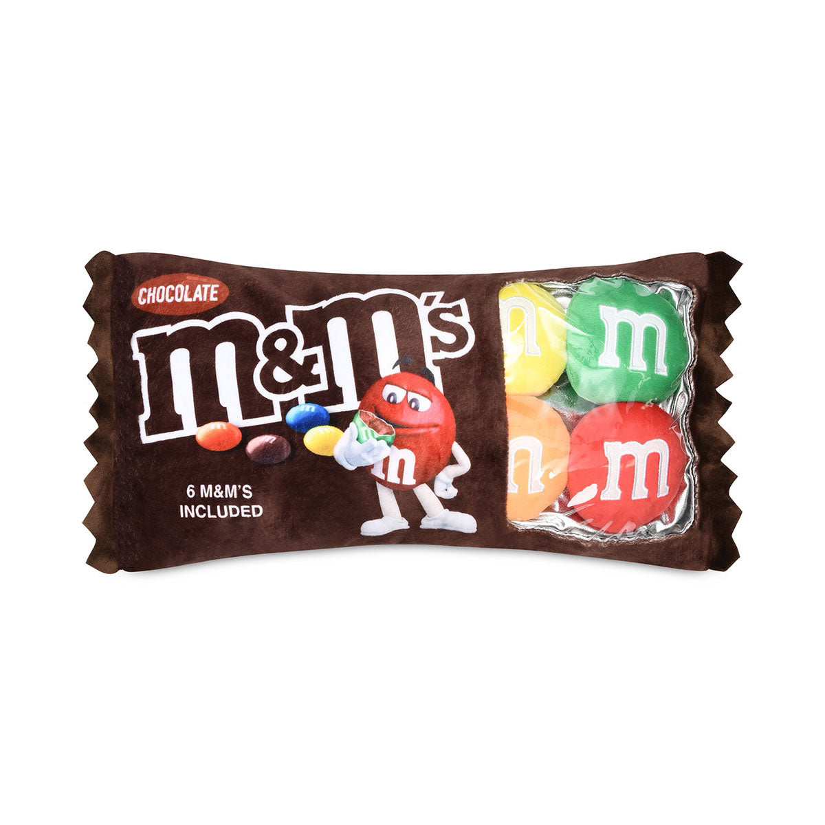 M & M Candy Package Fleece Plush Pillow
