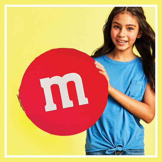 M & M Candy Fleece and Glitter Plush - Large