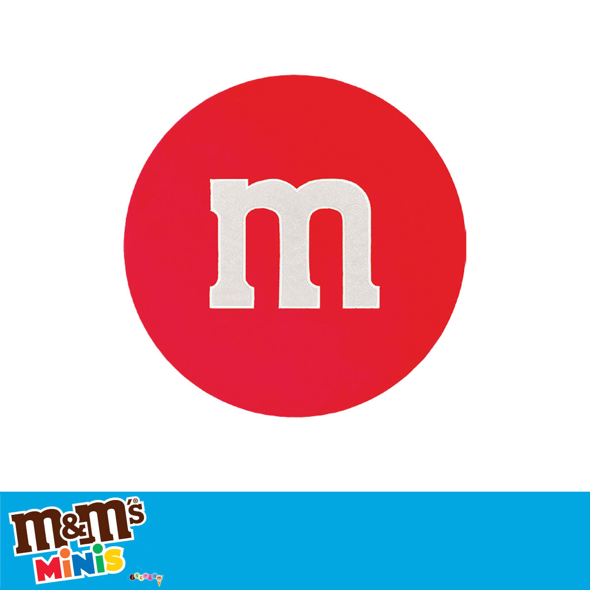Red M & M Candy Fleece and Glitter Plush - Mini