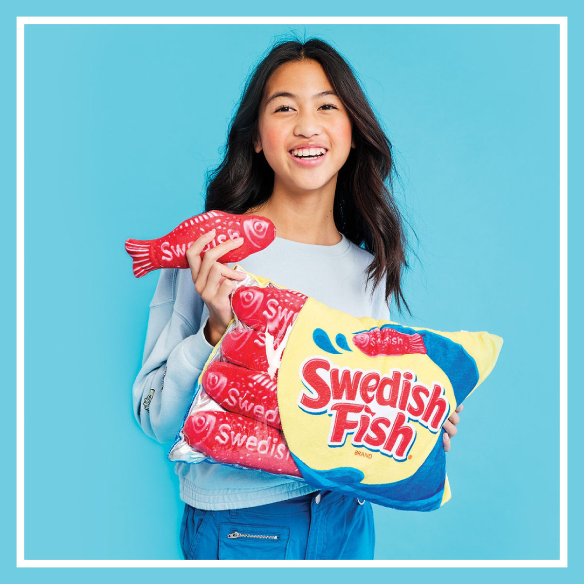 Swedish Fish Packaging Fleece Plush
