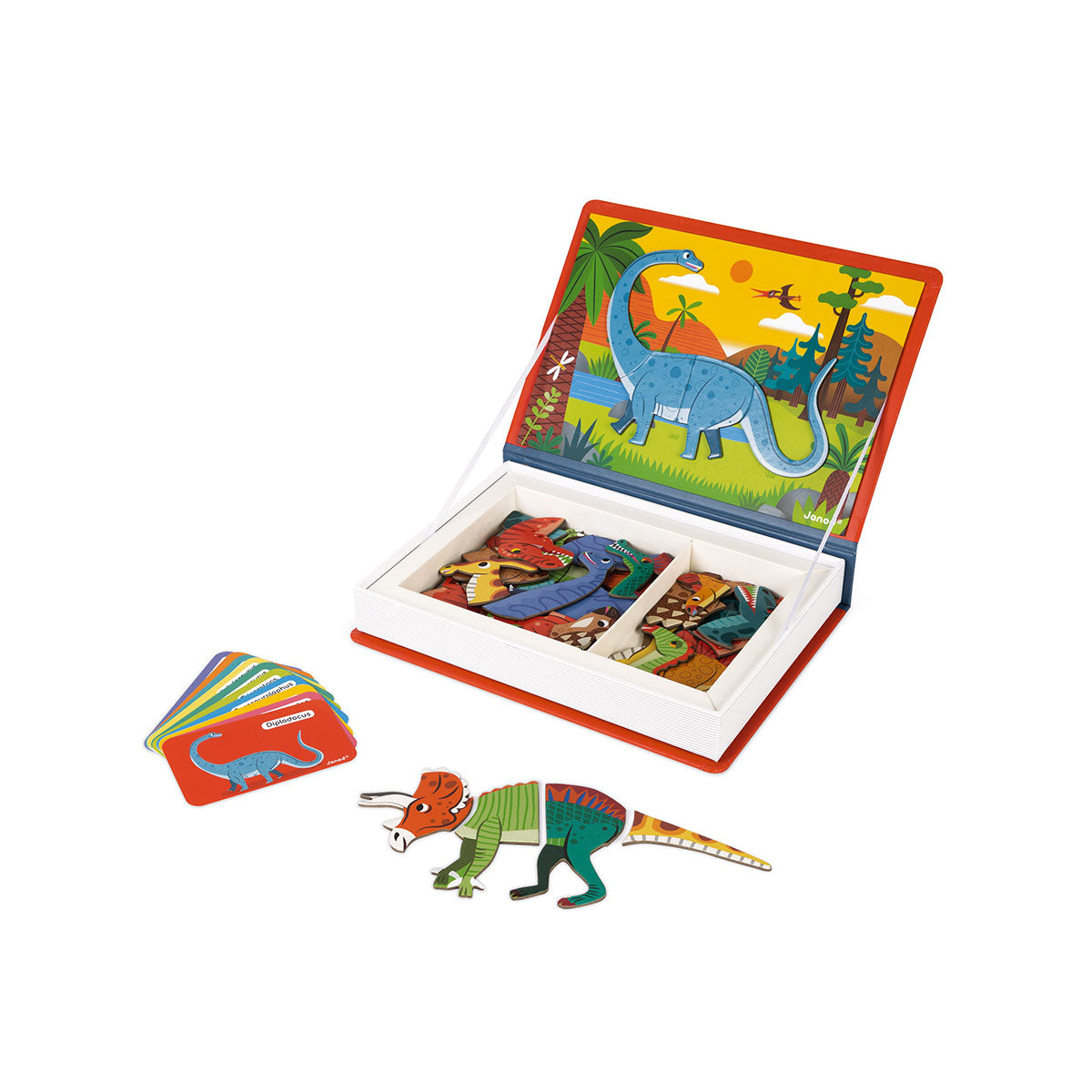 Janod MagnetiBook - Dinosaurs