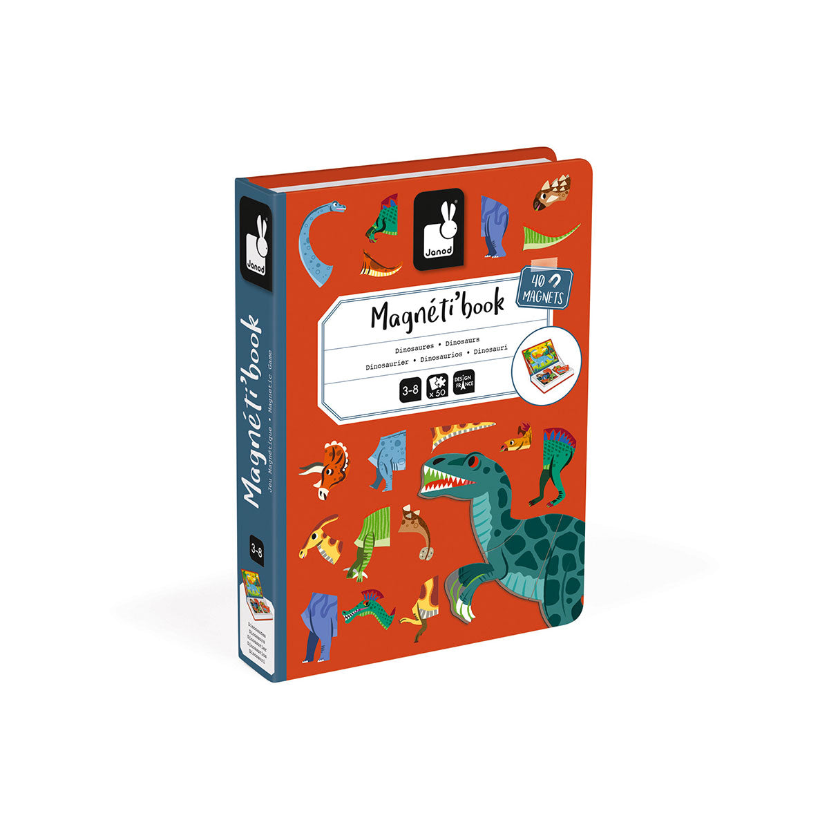 Janod MagnetiBook - Dinosaurs