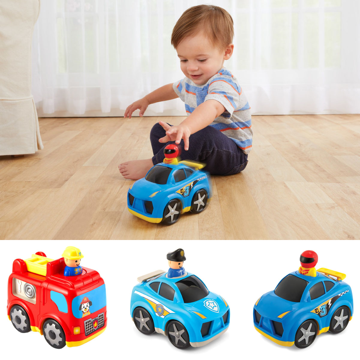 Press n’ Zoom Vehicles from Kidoozie