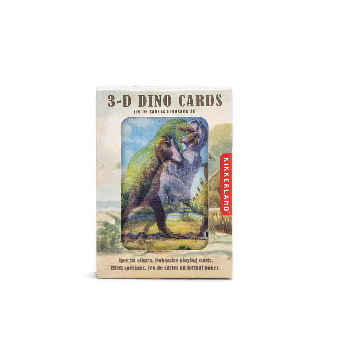 Dinosaurs 3D Lenticular Playing Cards from Kikkerland