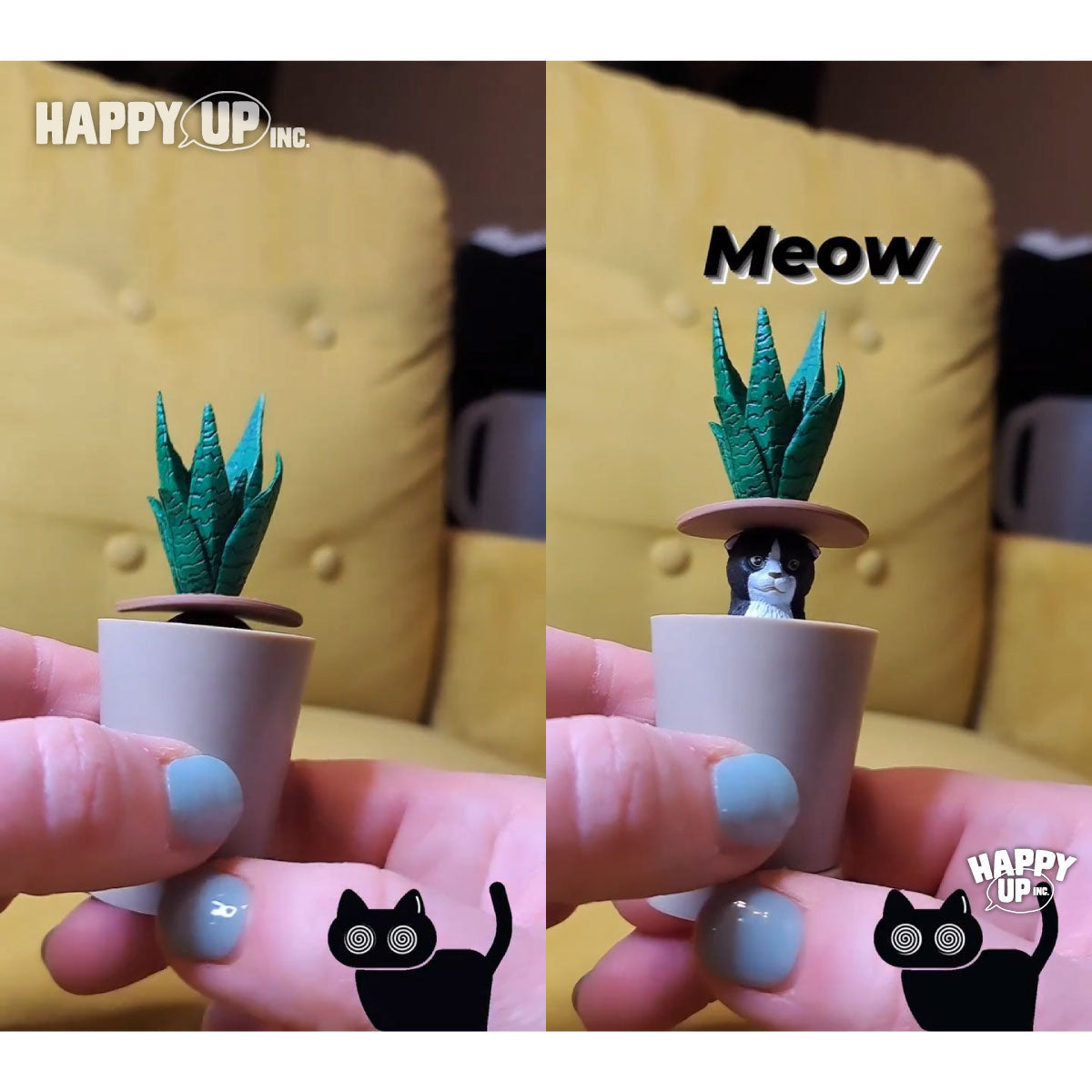 Kitan Club Cat Peek Planter Blind Box