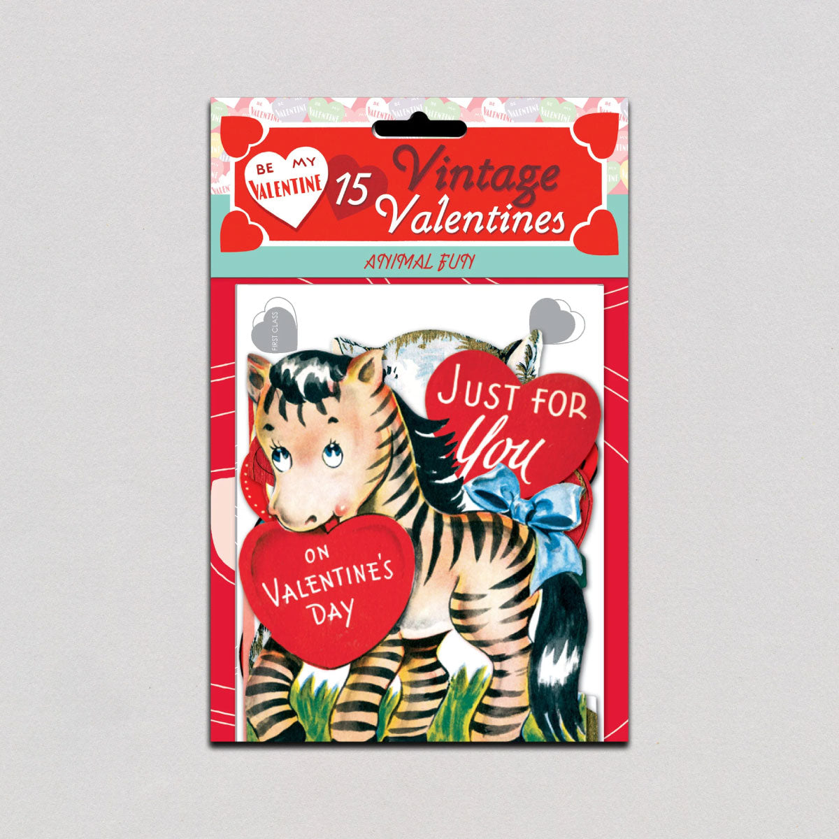 15 Vintage Valentine Cards Pack - In Store Only