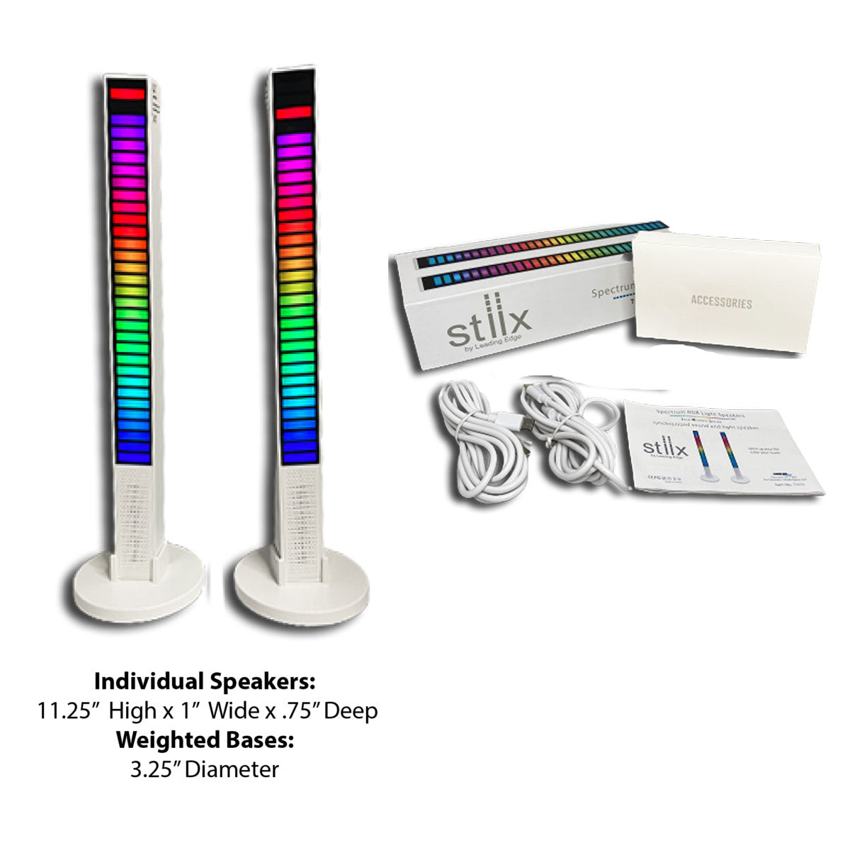 Stiix Spectrum RGB Light Speakers from Leading Edge