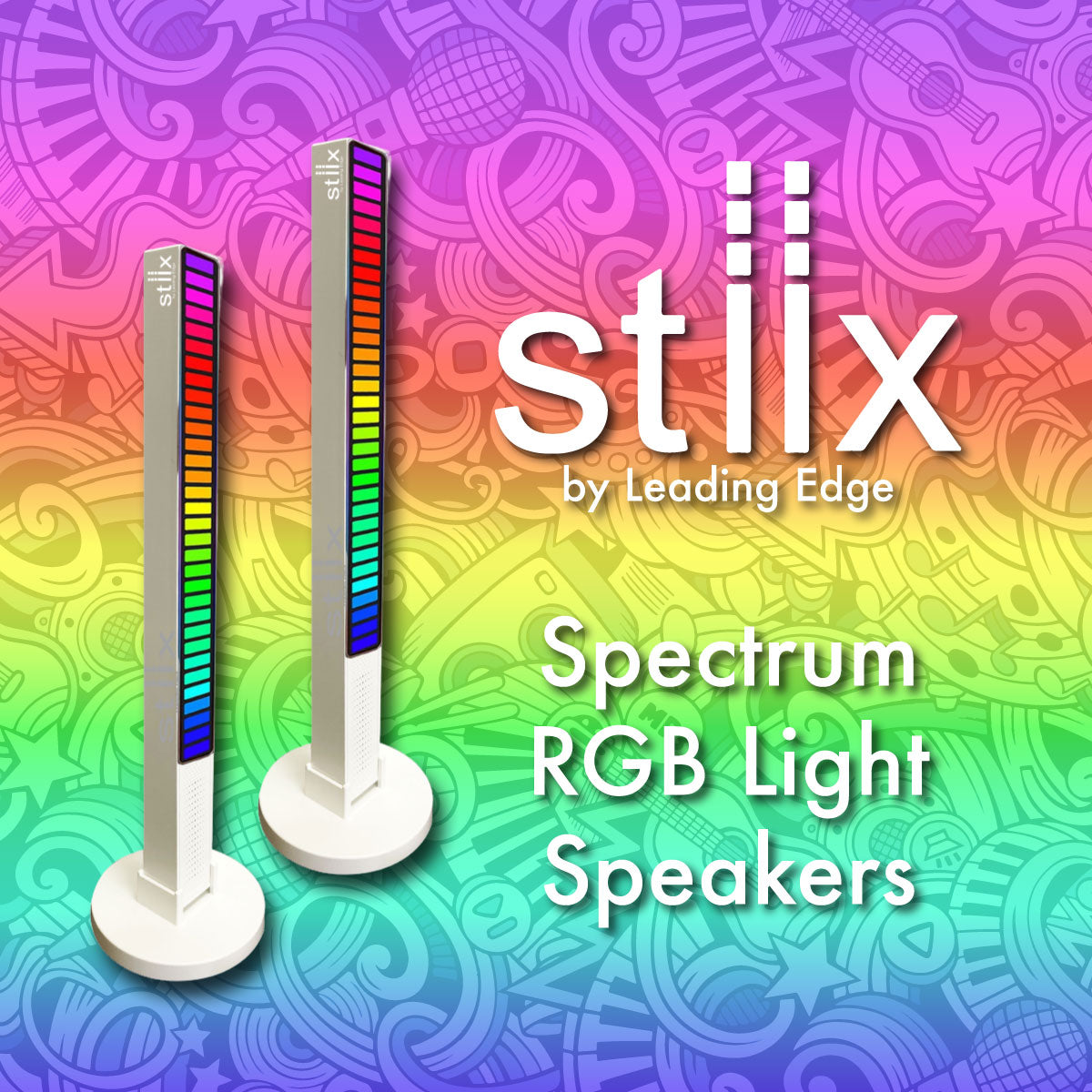 Stiix Spectrum RGB Light Speakers from Leading Edge