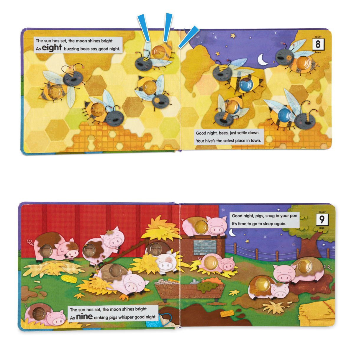 PokeADot Book - Good Night, Animals