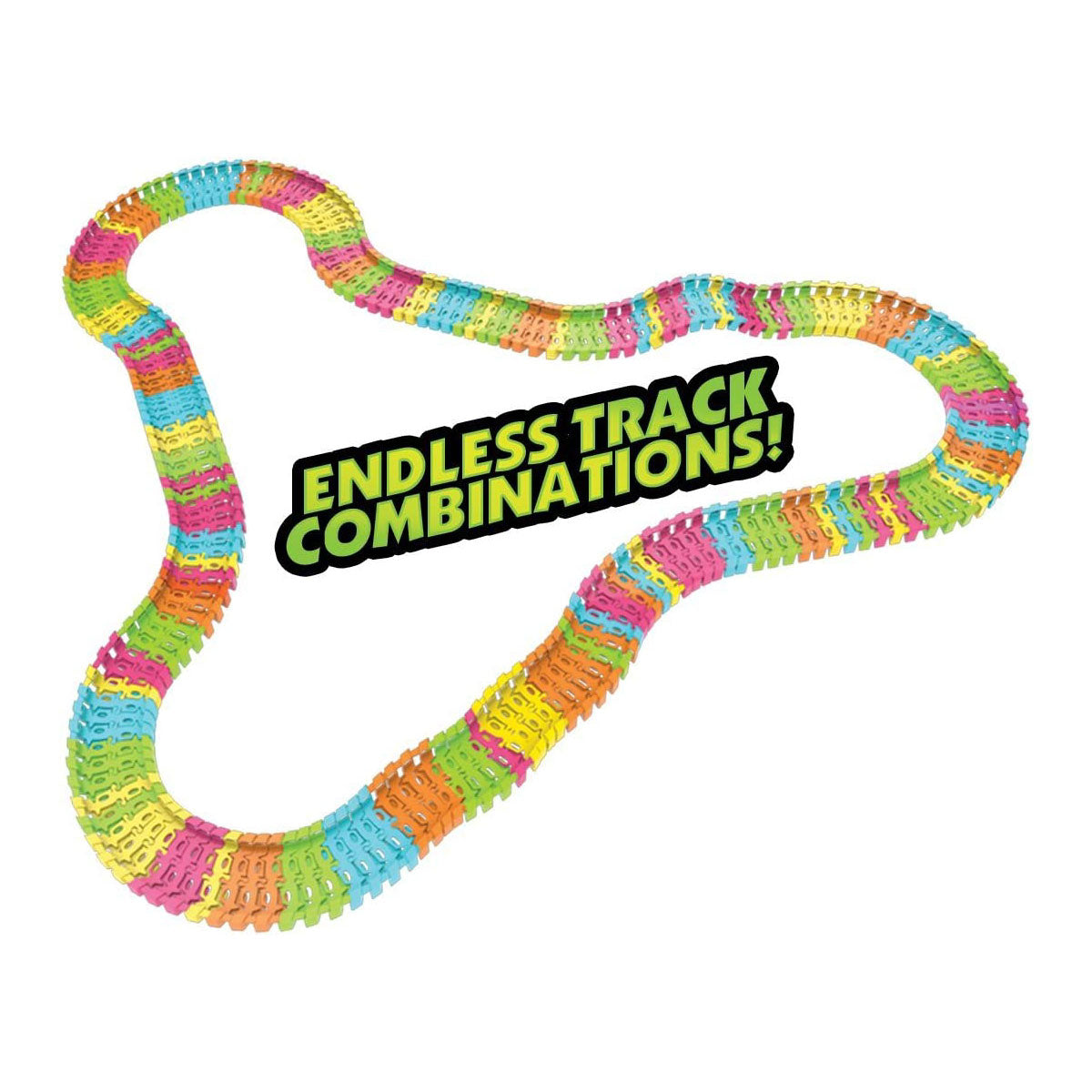 Mindscope Neon Glow Twister Tracks With Green Car