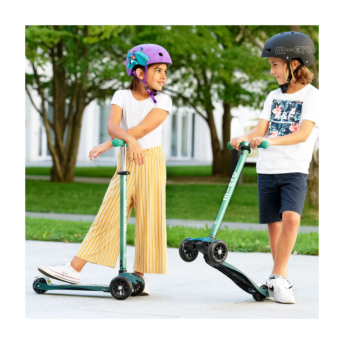 Micro Kickboard Maxi Deluxe Eco Scooter - Green
